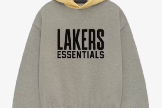 Essentials NBA Lakers Hoodie Warm Heather (1)