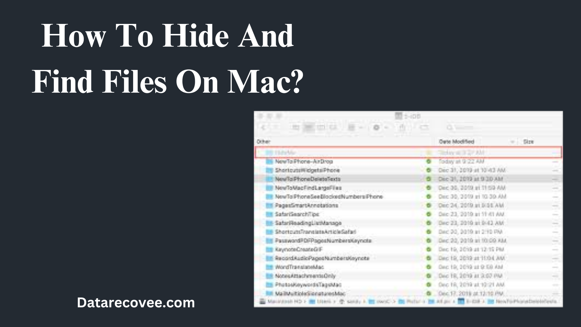 How To Hide And Find Files On Mac (1)