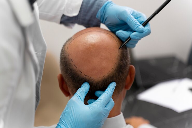 mature-man-going-through-follicular-unit-extraction-process_23-2149106299