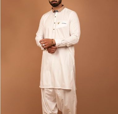 mens white shalwar kameez