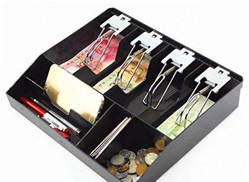 Cash Money Tray 4 Bill 4 Coin Drawer Tray Storage Case