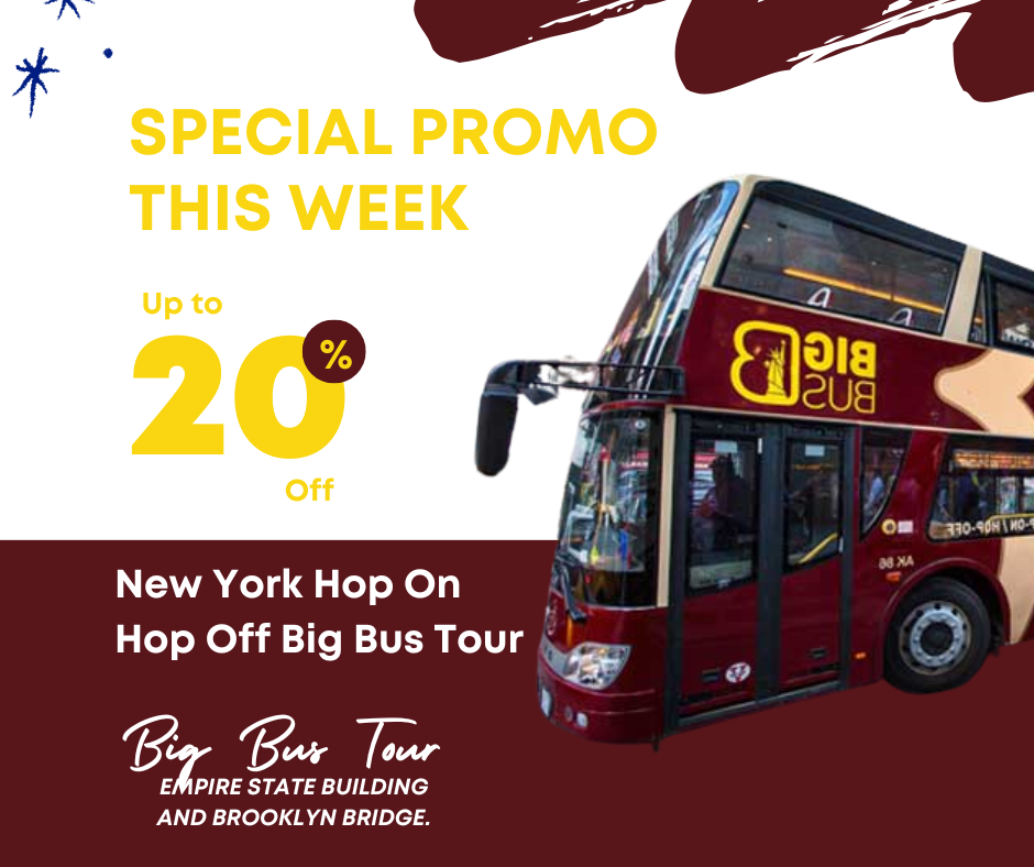 New York Hop On Hop Off Big Bus Tour