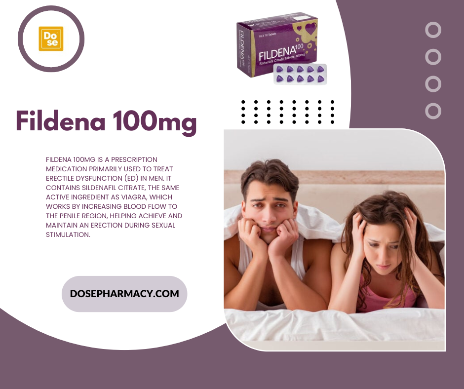 How Fildena 100mg Helps Restore Confidence in Men with ED