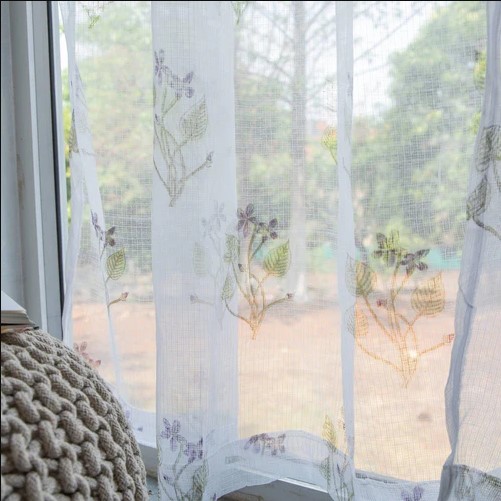 sheer window curtain